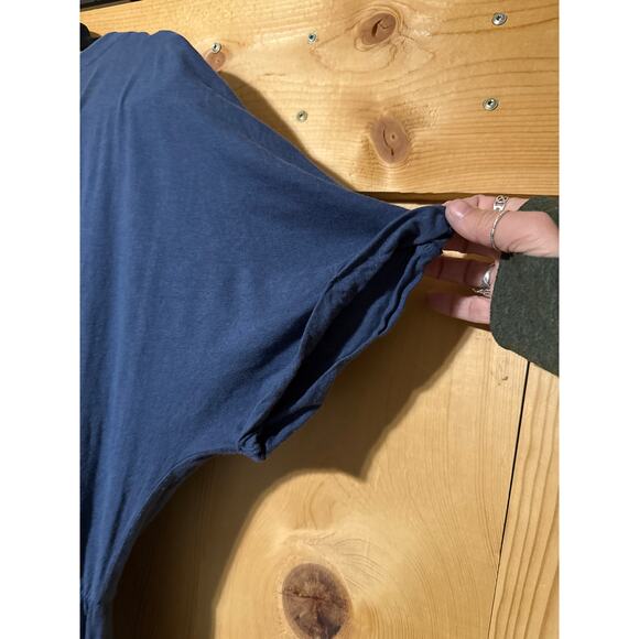 PACT Apparel Women's Fennel The Portside Button-Front Dress Size XL Navy Blue - Picture 4 of 5